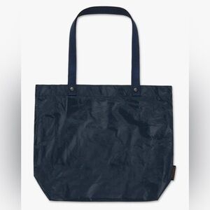 Lo & Sons Del Mar Packable Tote Navy and Orange Large